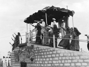 Jawahar Lal Nehru implementing Panchayati Raj in Rajasthan